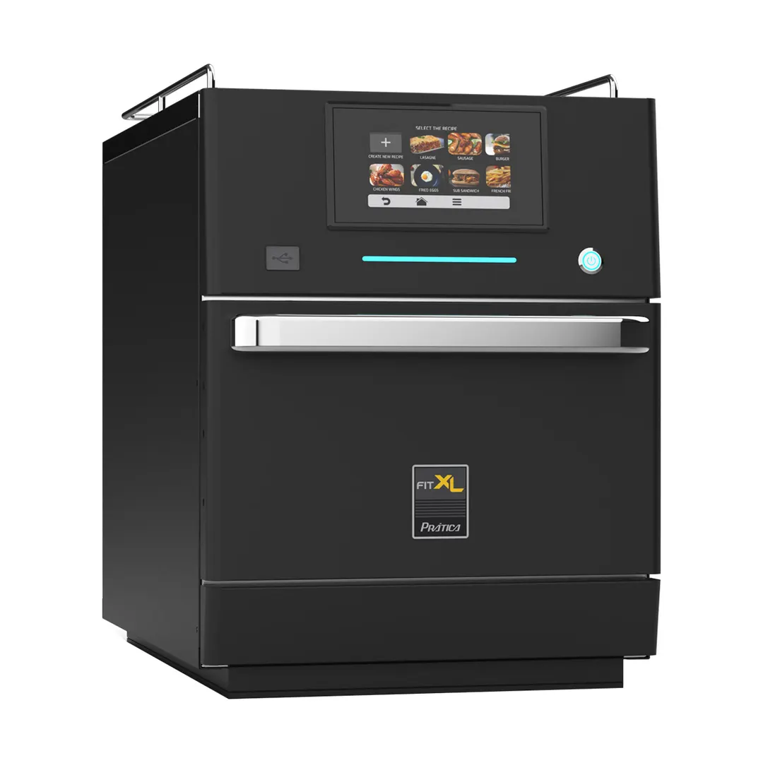 Pratica FIT XL BLACK 990200 Countertop Electric Ventless Stainless Steel High-Speed Oven, 208/240V