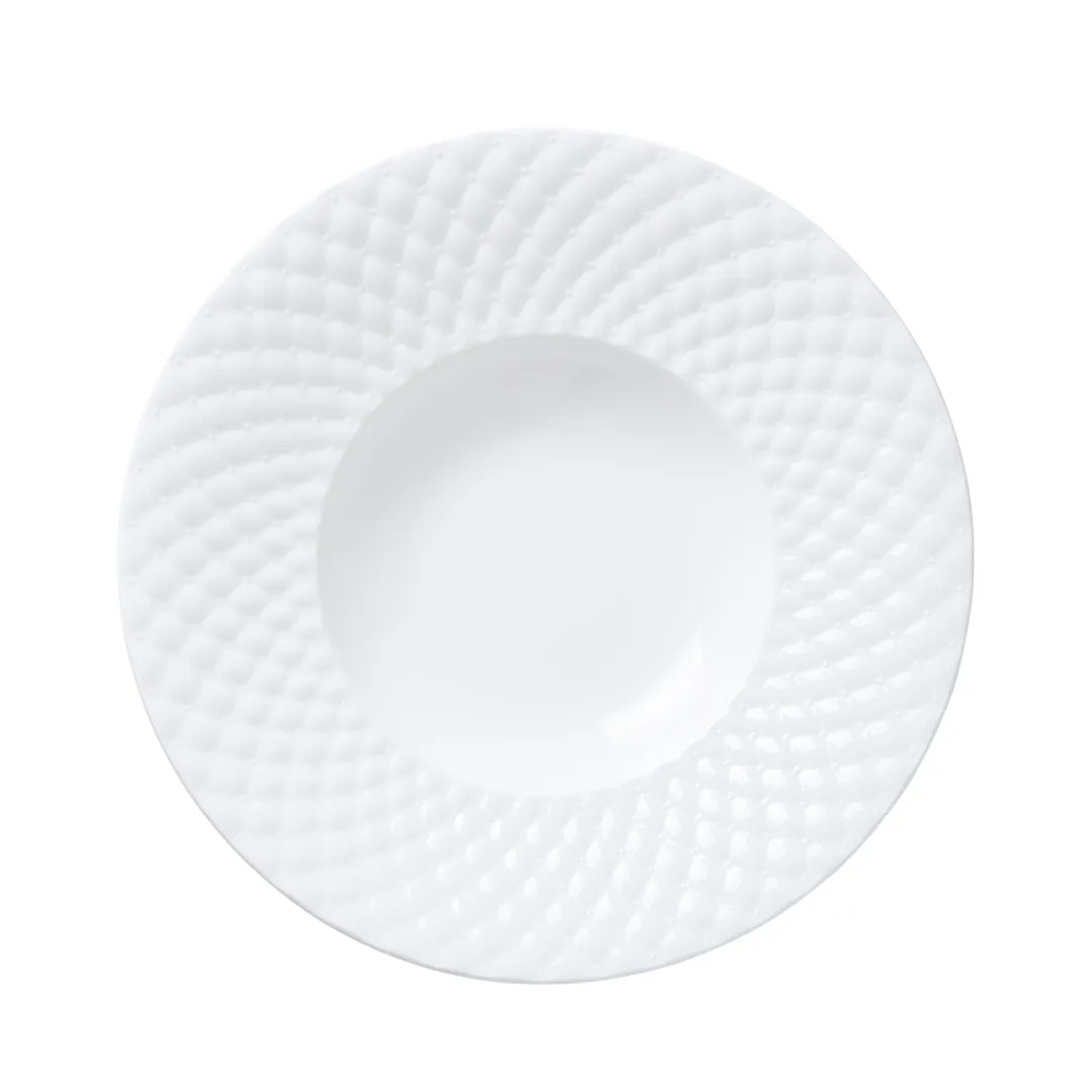 Steelite 85000AND0676 Rim Pasta Bowl, 11.25", Whiteware, Chesterfield, Edwards, Bone China - 6/Case