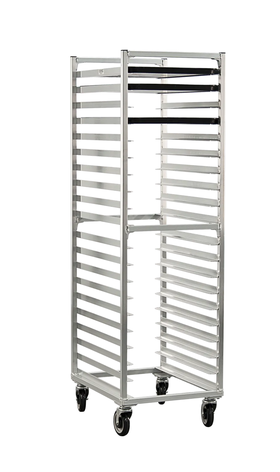 Doyon O8620 Aluminum Bun Pan Rack, Open Sides, Holds 20 Trays, End Loading