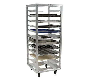 Doyon O8631V Universal Aluminum Pan Rack, Holds 12 Trays or 24 Pans, End Loading