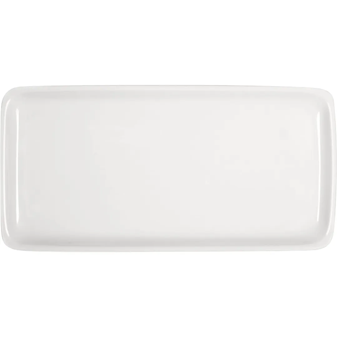 Libbey 611233012000000 Rectangular Platter 12" x 6", Oven/Microwave/Freezer Safe - 1/Case
