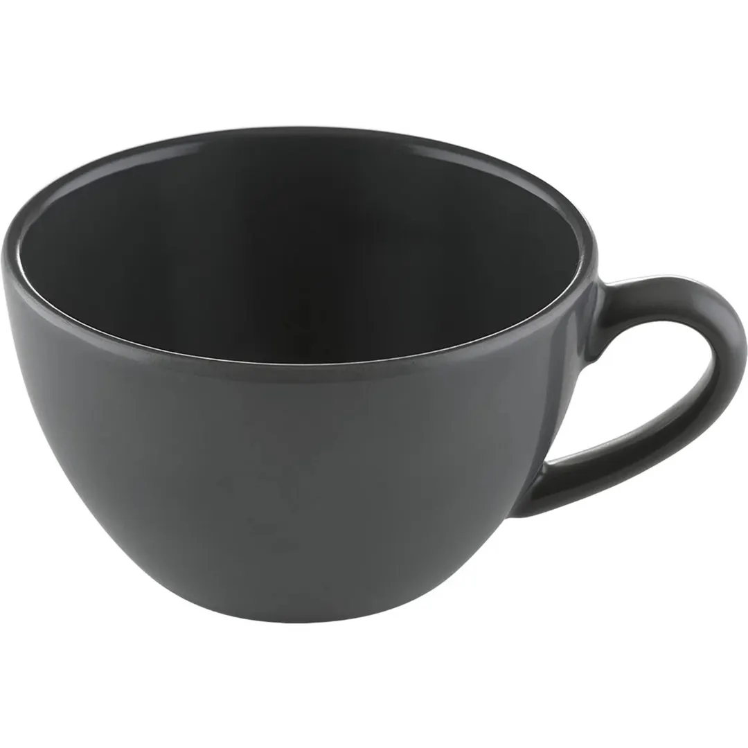 Libbey 627528511700694 Matte Black Porcelain Cup, 11.8 oz (4.25" Dia.), Non‑Stackable – 1/Case