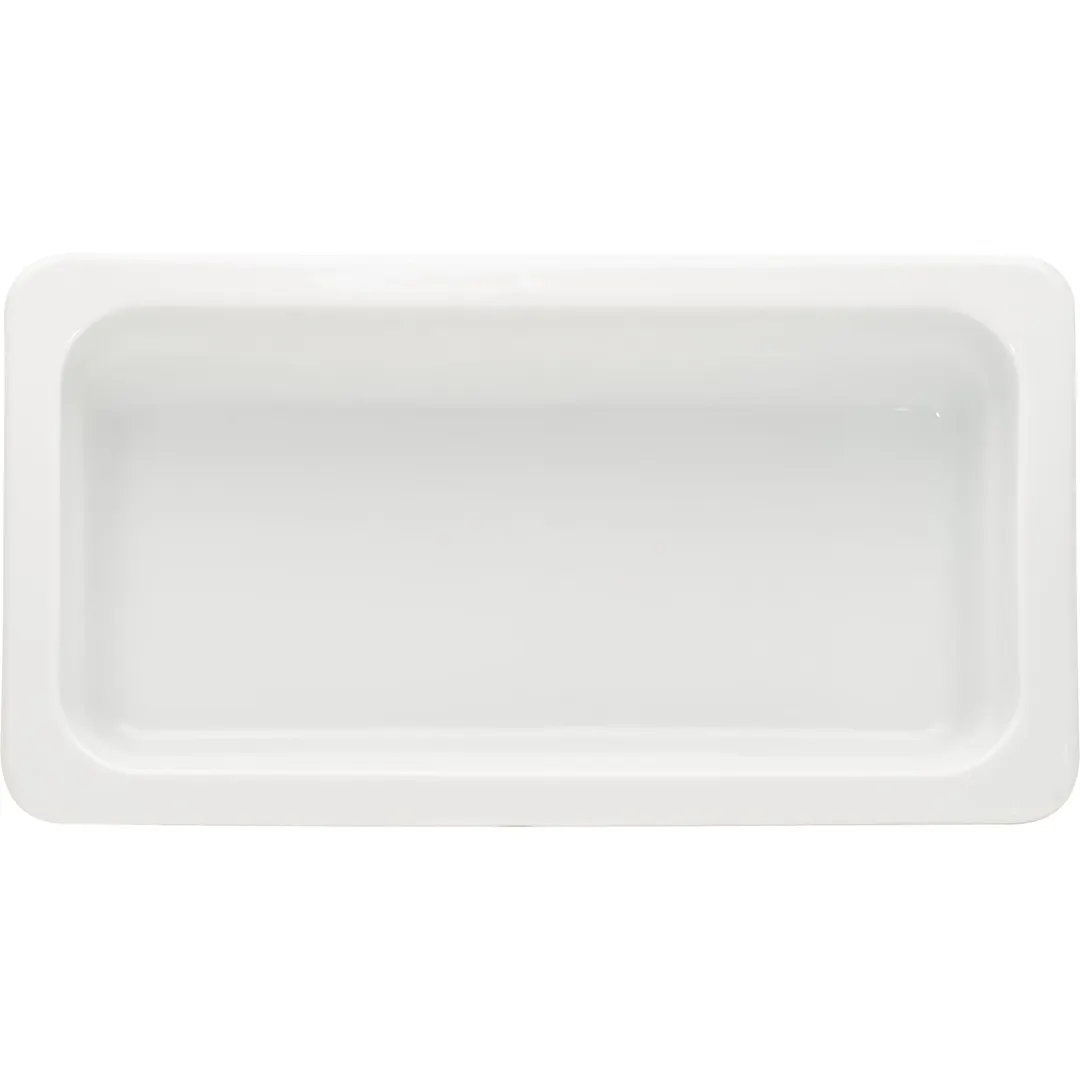 Libbey 630261312000000 China Food Pan – GN 1/3 (64 oz) Porcelain, 12-3/4"W x 7"W, Microwave Safe