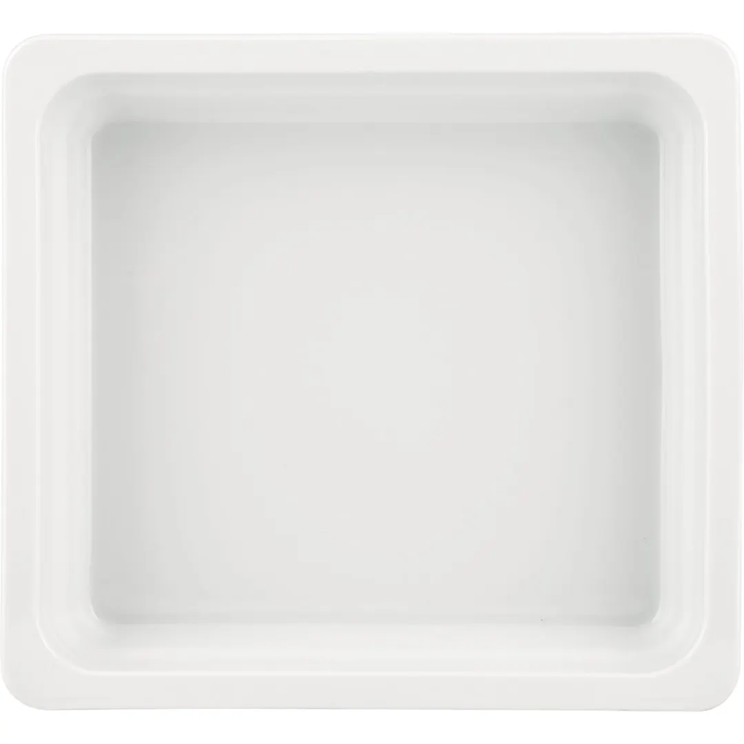 Libbey 630261412000000 China Food Pan, GN 2/3 Porcelain, 157.24 oz, 14"L x 12-3/4"W x 2-1/2"H