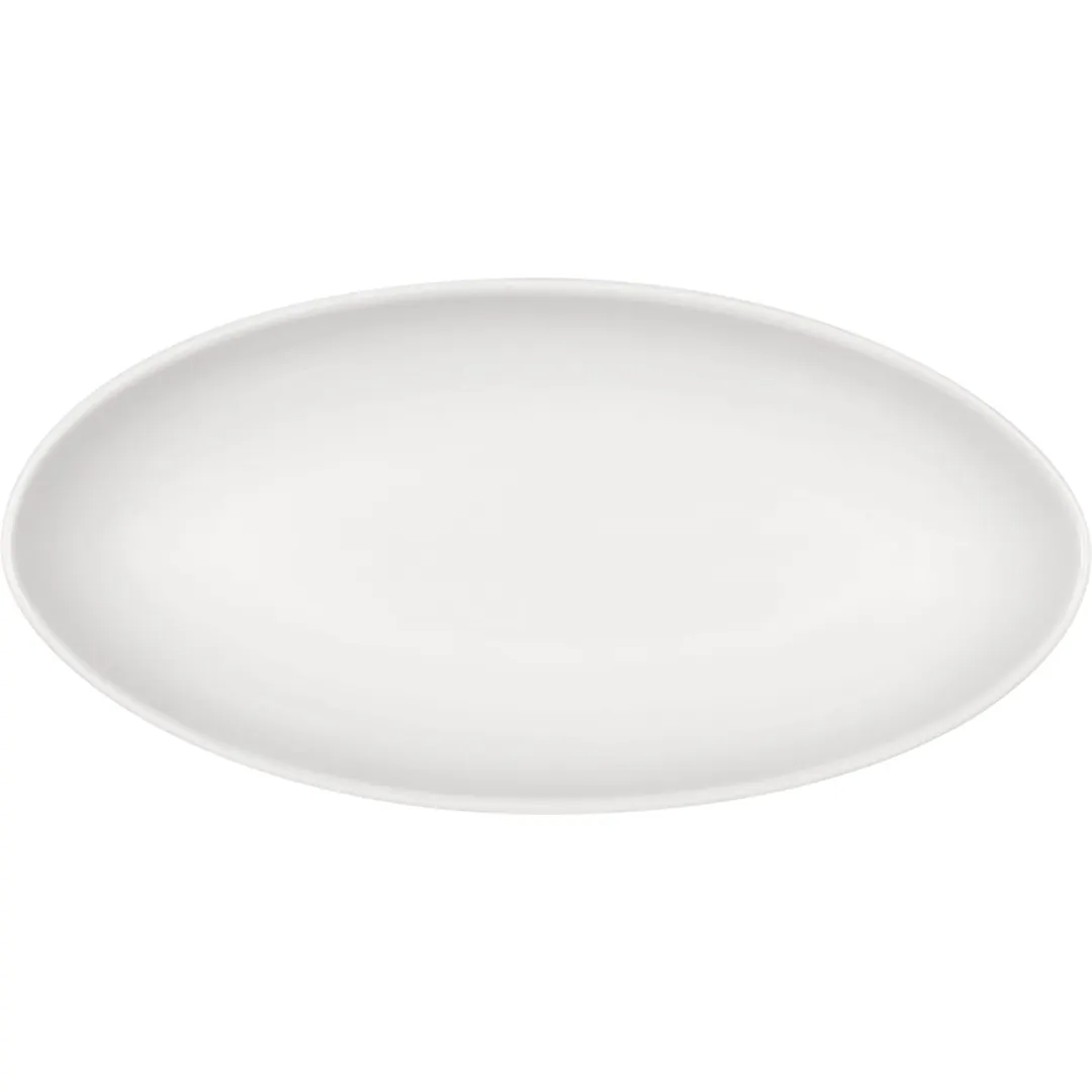 Libbey 630622812000000 Oval Porcelain Relish Dish 11" W x 5-3/8" D x 1-1/2" H Microwave Safe - 1/Case