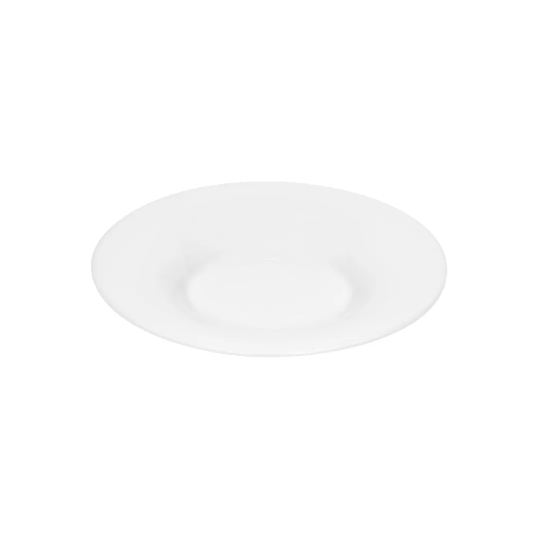 Libbey 643012812000000 China Plate, 11" Deep Rim, 16.9 oz, Porcelain, Oven/Microwave/Freezer Safe