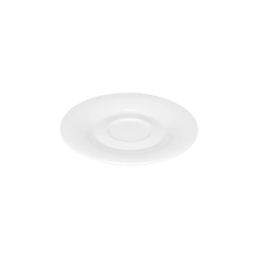 Libbey 643690812000000 Porcelain Saucer, Round 5-3/7" Dia x 3/5" H, Dishwasher Safe - Case