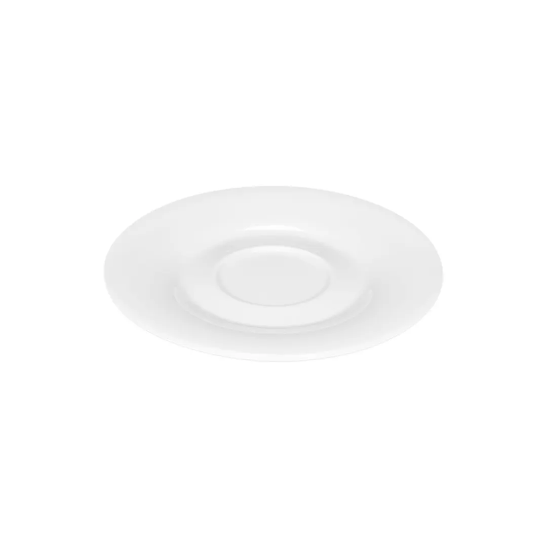 Libbey 643691812000000 Porcelain Saucer, 6 2/7" Dia x 5/7" H, Oven/Microwave/Freezer Safe - 1/Case