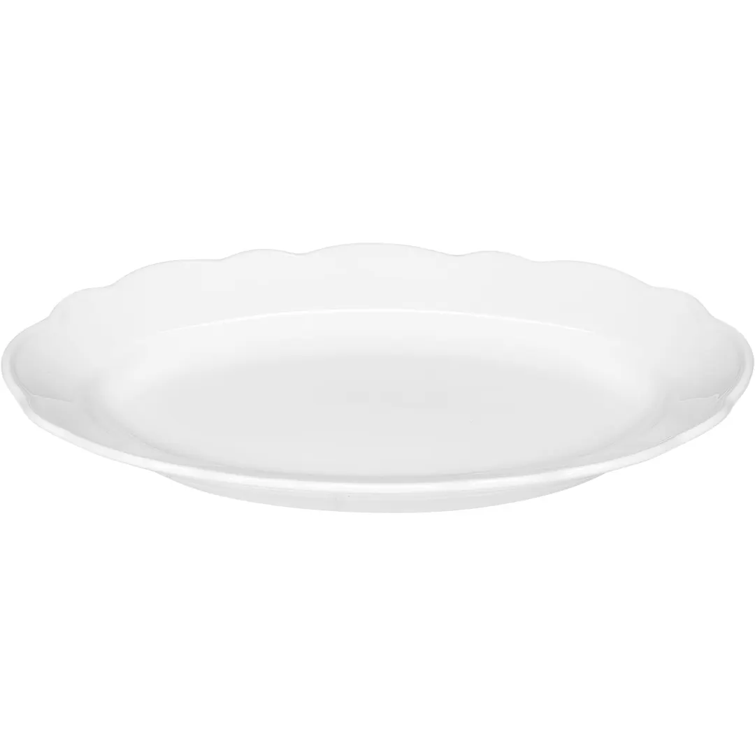 Libbey 645203012000000 Oval China Platter 12" x 7" Porcelain Oven/Microwave/Freezer Safe - 1/Case
