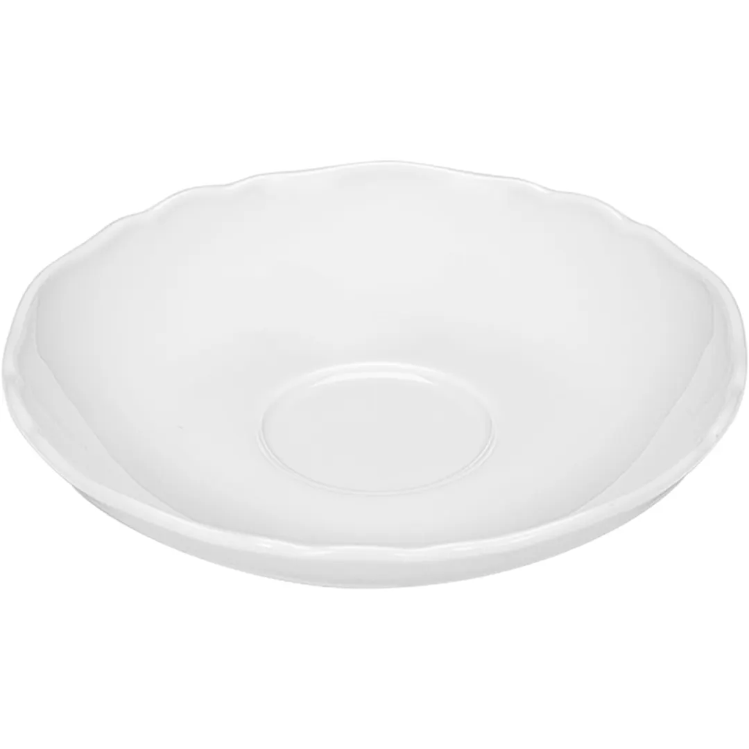 Libbey 645691912000000 China Saucer, 5-5/8" Dia x 1-1/9" H Porcelain, Microwave/Freezer Safe - Case