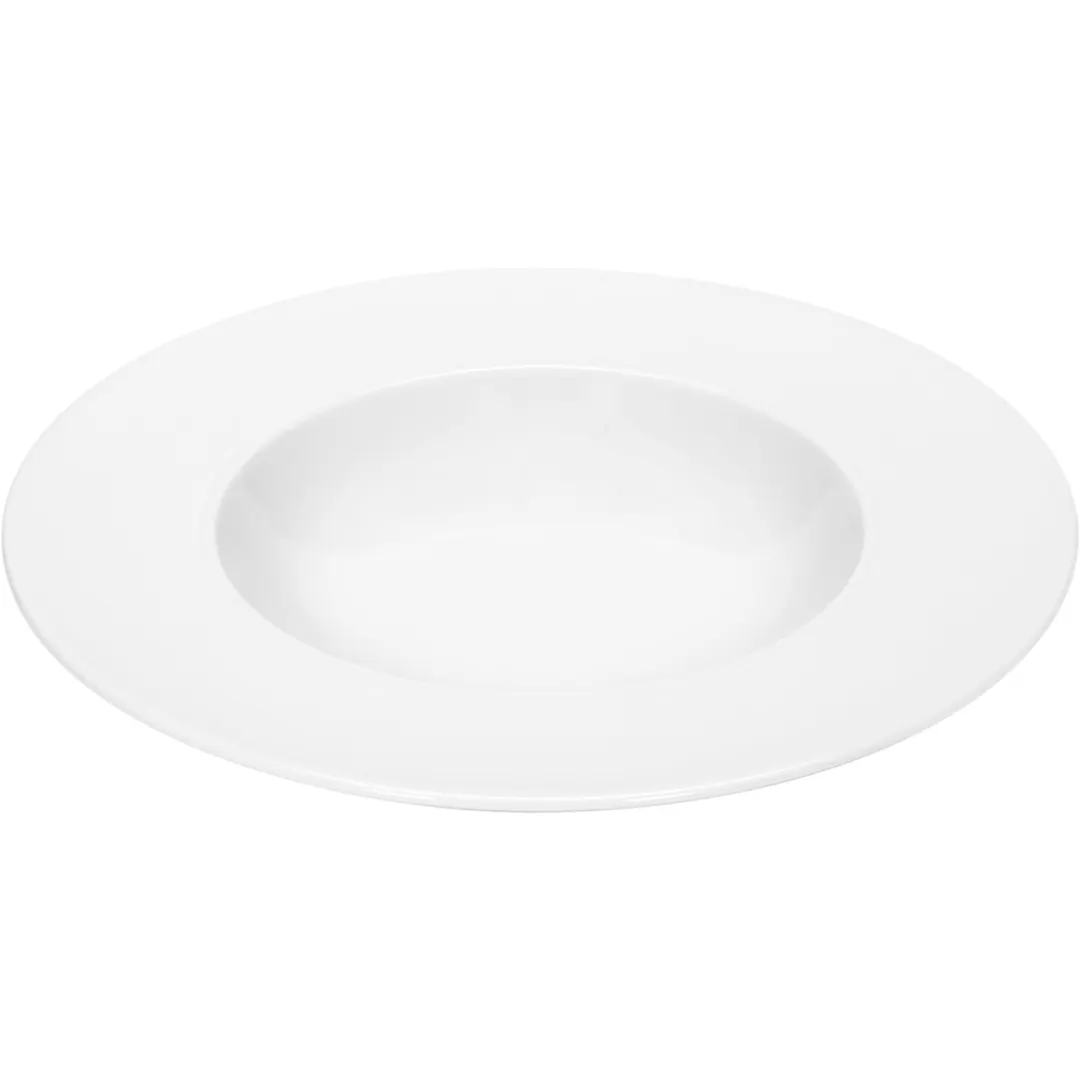 Libbey 646012812000000 China Plate – 11" Round Deep Rim Porcelain, Oven/Microwave Safe - Case