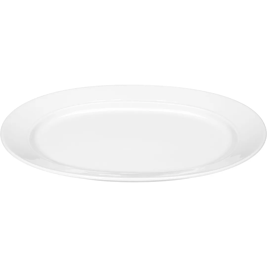 Libbey 646203312000000 Relation Today Oval Porcelain Platter 13" x 9" Oven Microwave Safe - 1/Case