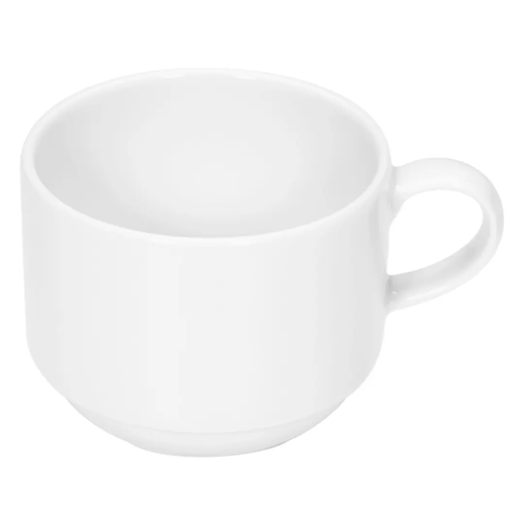 Libbey 646512512000000 China Cups, 8.5 oz (3.38" Dia.) Stackable, Oven/Microwave Safe - 12/Case