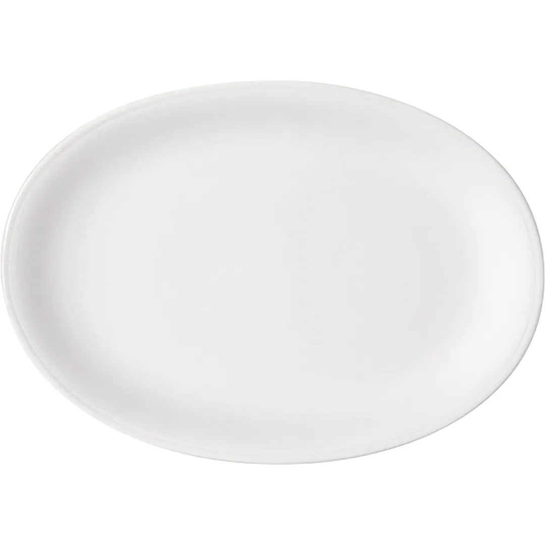 Libbey 654222912000000 Oval China Platter, 11½" x 8" Porcelain, Oven Microwave Safe - Case