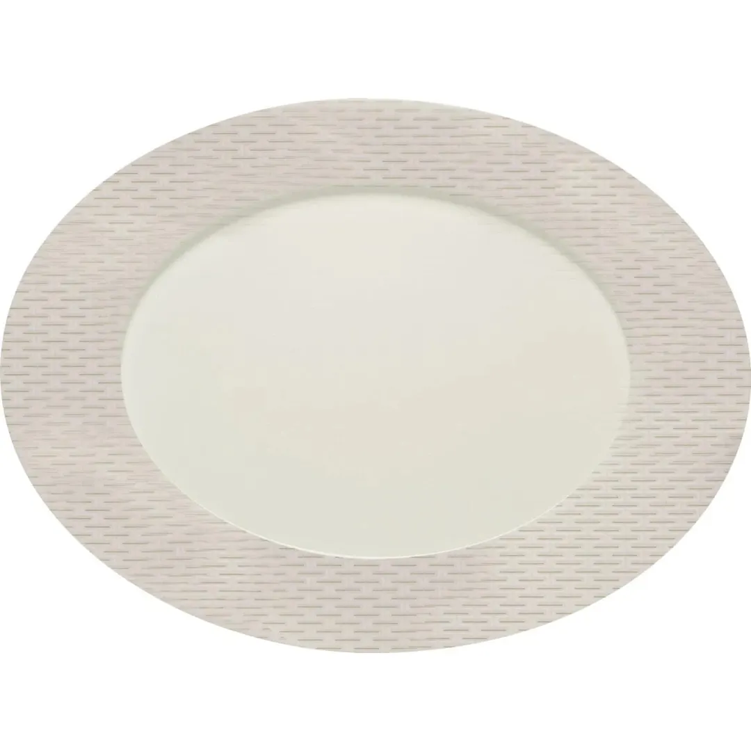 Libbey 669202461425247 Oval Porcelain Platter 9" x 6" Microwave Freezer Safe - 1/Case