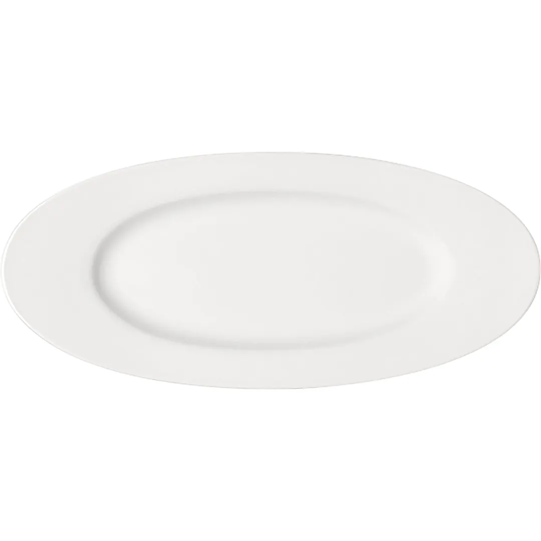 Libbey 670203012000000 Oval China Platter 11" x 5" Porcelain, Microwave & Freezer Safe - 1/Case