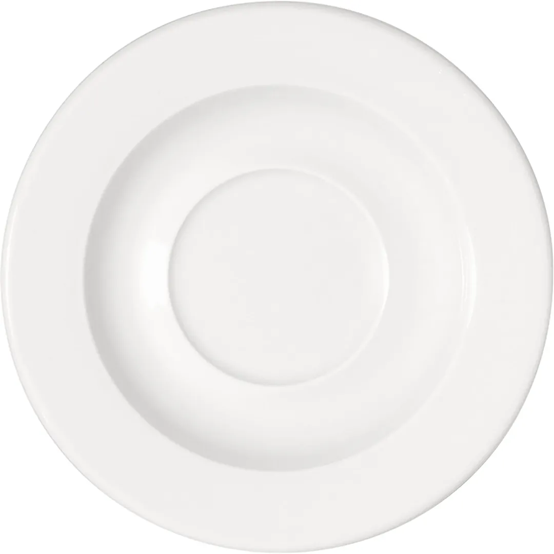 Libbey 670691812000000 Saucer, 6¼" Dia x 7/8" H, Porcelain, Microwave/Freezer/Dishwasher Safe - Case