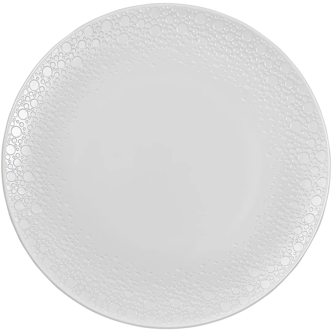 Libbey 671122011590025 Snow Plate, 11" Round Porcelain Plate, Oven Microwave Freezer Safe - Case