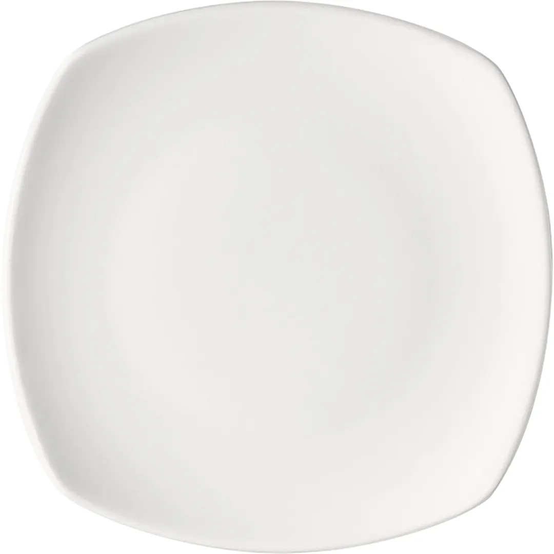 Libbey 671191512000000 Square China Plate, 5-1/3" Coupe, Porcelain, Oven Freezer Safe - Case