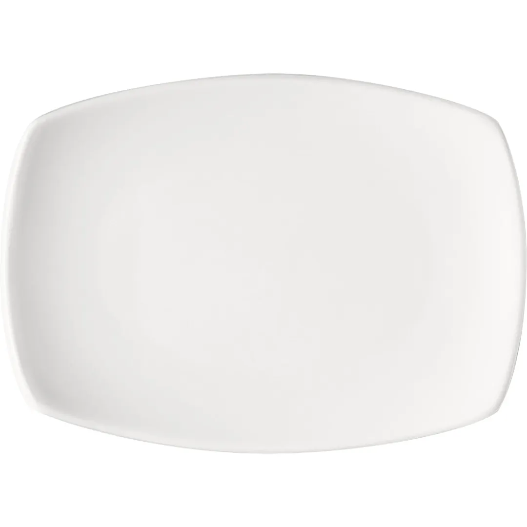 Libbey 671233212000000 Rectangular Platter 12" x 9" Porcelain Oven/Microwave/Freezer Safe - 1/Case