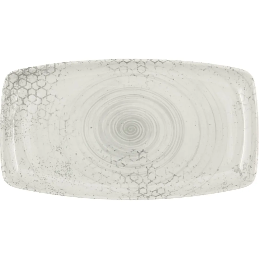 Libbey 675233611425940 Rectangular China Platter 14" x 7" Porcelain Microwave Freezer Safe - 1/Case
