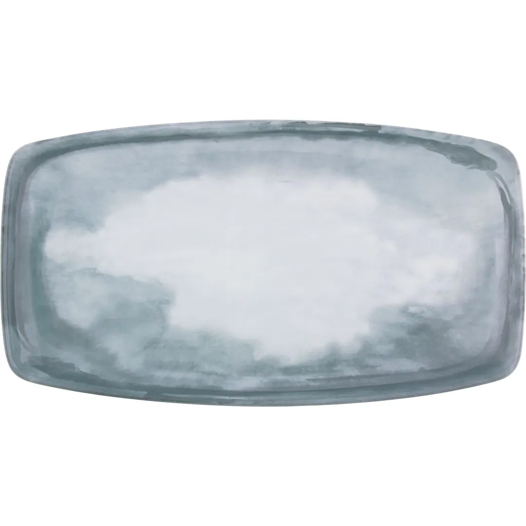 Libbey 675233611425942 China Platter 14" x 7" Porcelain Microwave & Freezer Safe - 1/Case