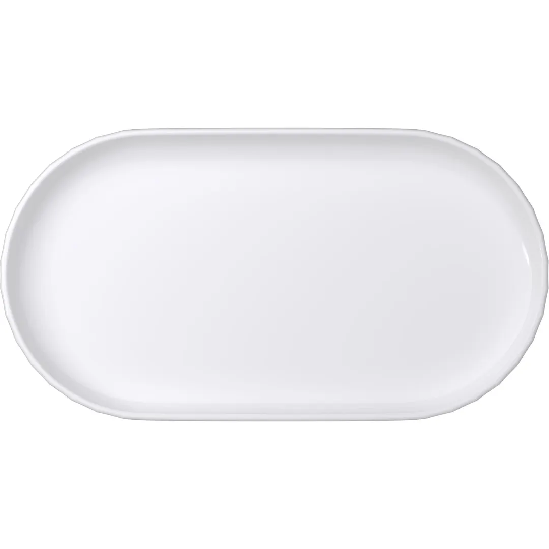 Libbey 676263212000000 Oval China Platter 12" x 6" Porcelain Freezer Dishwasher Safe - 1/Case