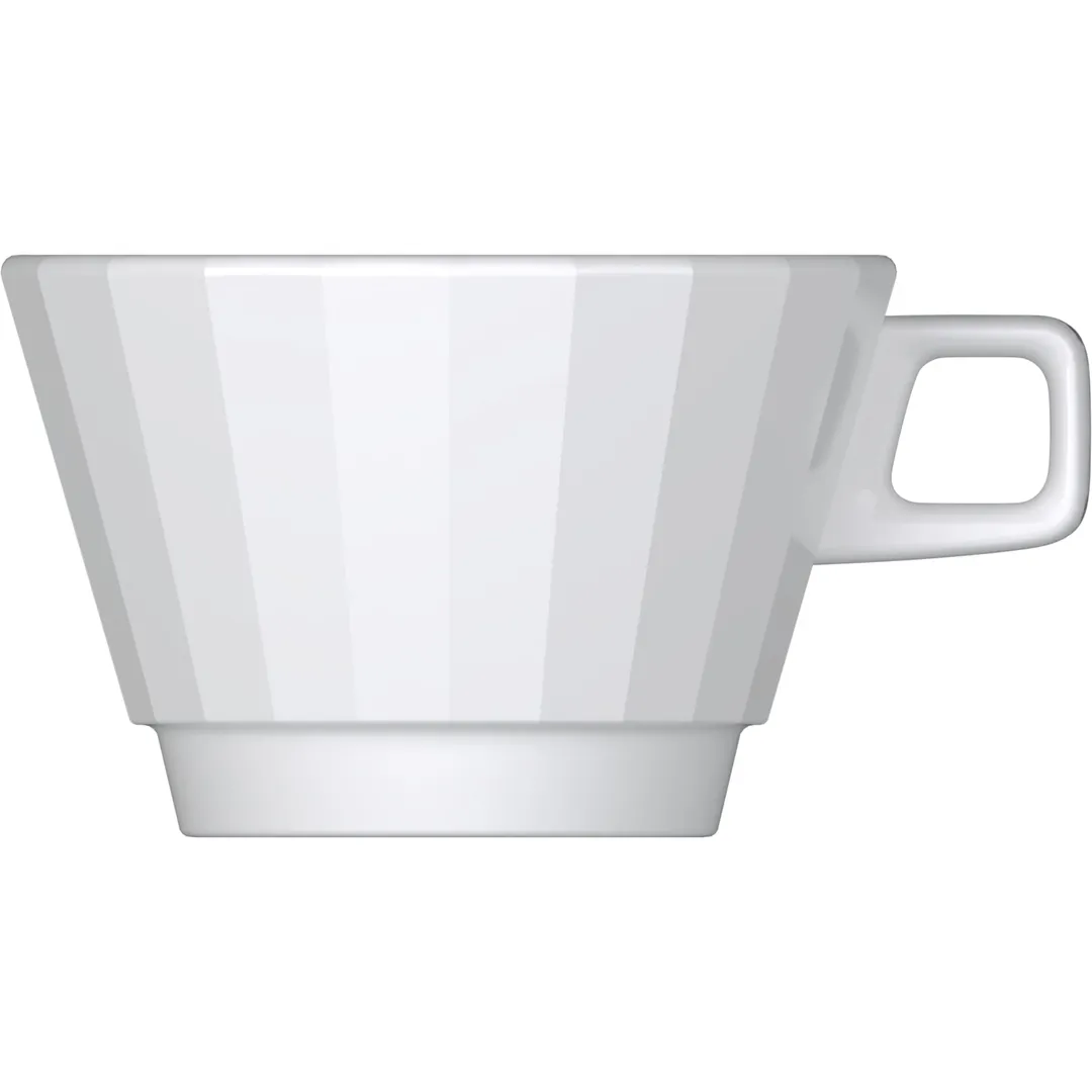 Libbey 676533512000000 Conical Porcelain Cup, 11.8 oz (4.2" Dia), Microwave Safe - 1/Case