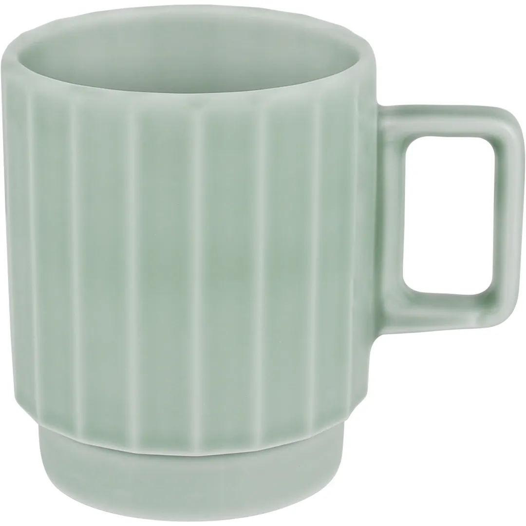 Libbey 6765630B1000000 China Mug, 10.1 Oz Porcelain Sea, Stackable, Microwave Safe - 1/Case
