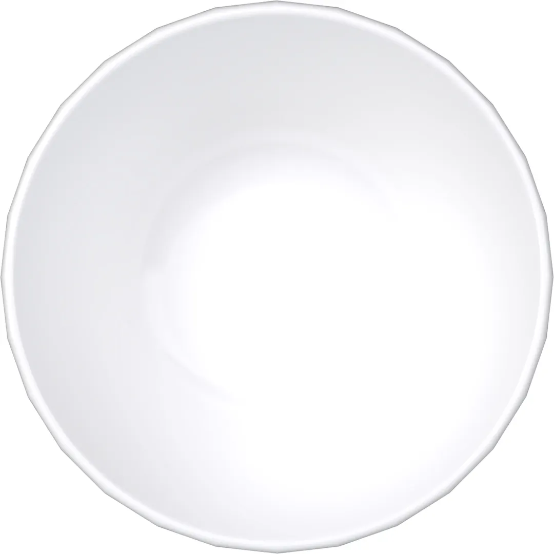 Libbey 676611312000000 - 12.5 oz Round Porcelain Bowl, 5" Diameter, Conical, Microwave Freezer Safe, Edge