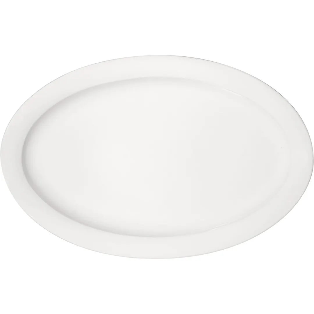 Libbey 690202912000000 Oval Porcelain Platter 11-3/8" x 7-1/3" Microwave/Freezer/Dishwasher - 1/Case
