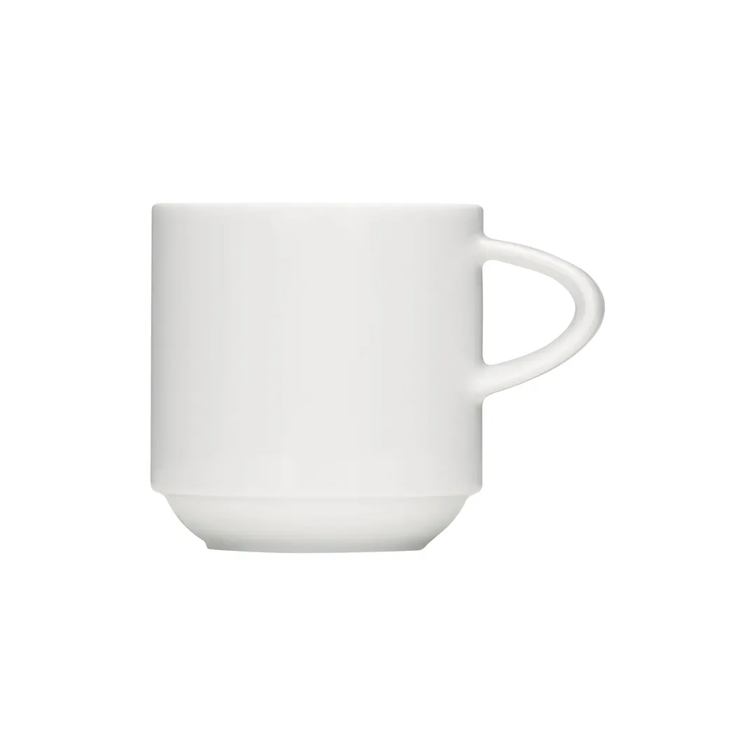 Libbey 692512512000000 - 8.5 oz Porcelain Cup, 3" Diameter, Stackable, Microwave Safe - 12/Case