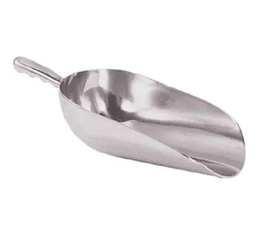 Adcraft ALS-6 Ice Scoop, 12 Oz Capacity, 3-1/8"W x 6-1/4"L, Cast Aluminum, Mirror Finish