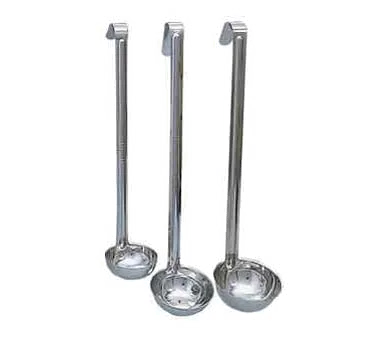 Adcraft LIPC-8 Ladle, 8‑Oz Capacity, 12.5" Stainless Steel Handle, Polished Finish - 1/Each