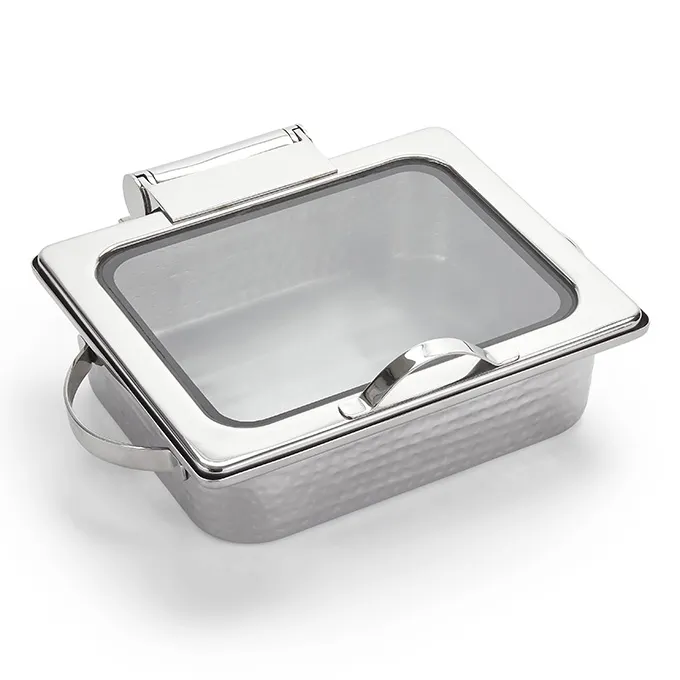 American Metalcraft SYNSRECHM16 Stainless Steel Chafing Dish, 6-1/2 Qt, 13-1/4"W x 15-1/2"D x 4-3/4"H