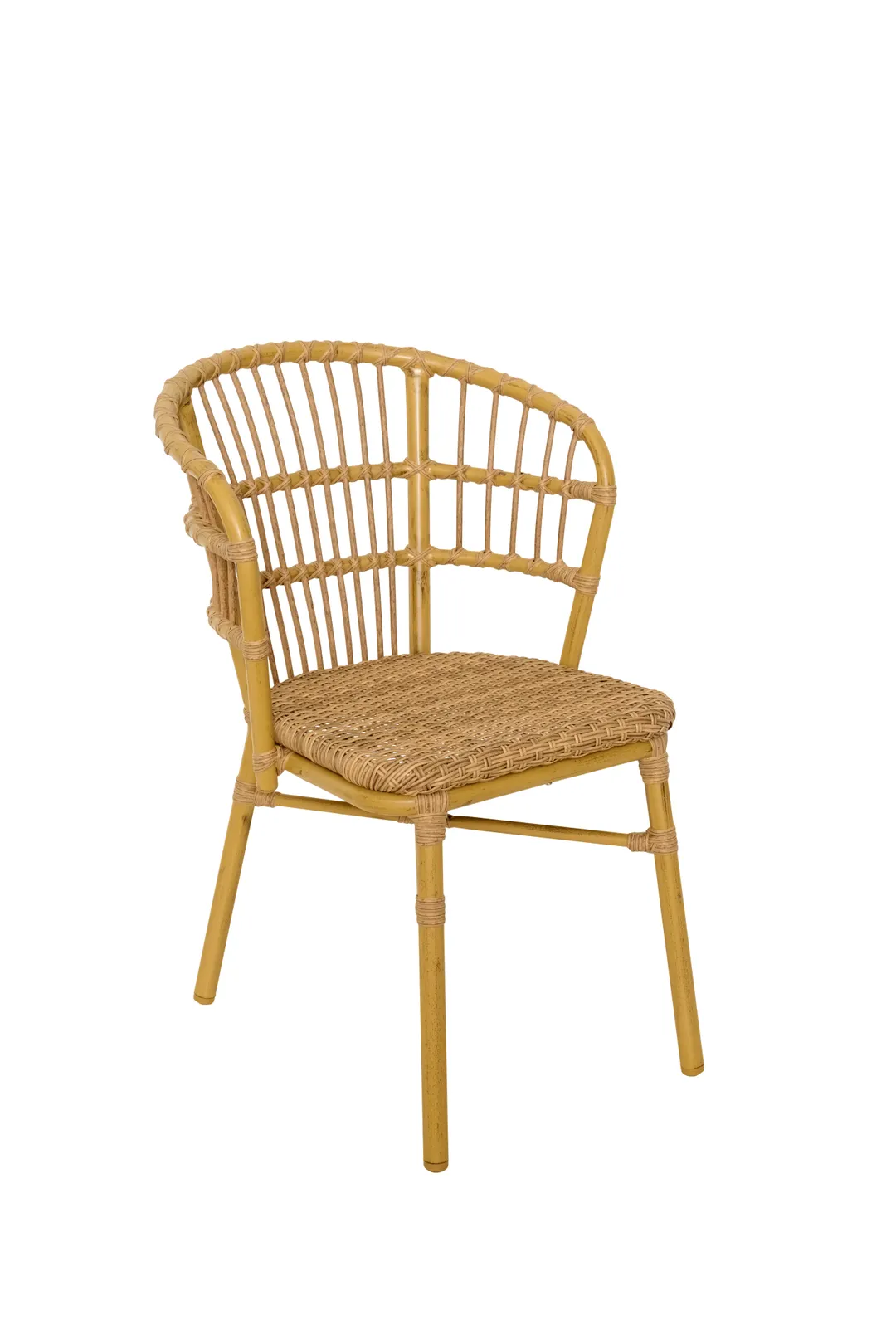 BFM Seating PH28C-NT Outdoor Stacking Armchair Chair