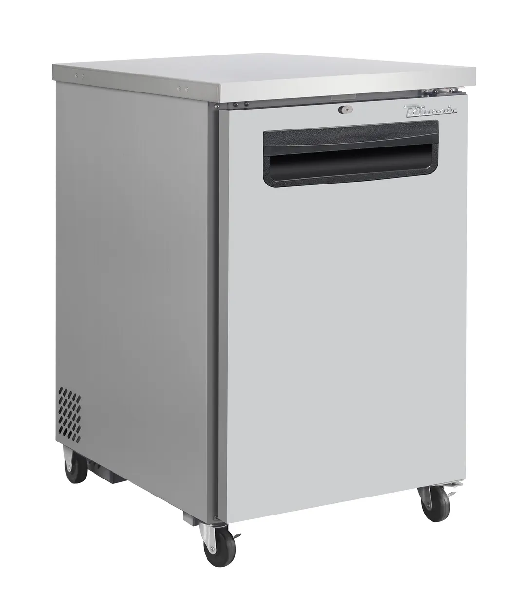 Blue Air BLBB23-1S-HC - 24"-1/8" Back Bar Cooler, Stainless Steel, Solid Lock Door, R290, 1/4 HP, 115V