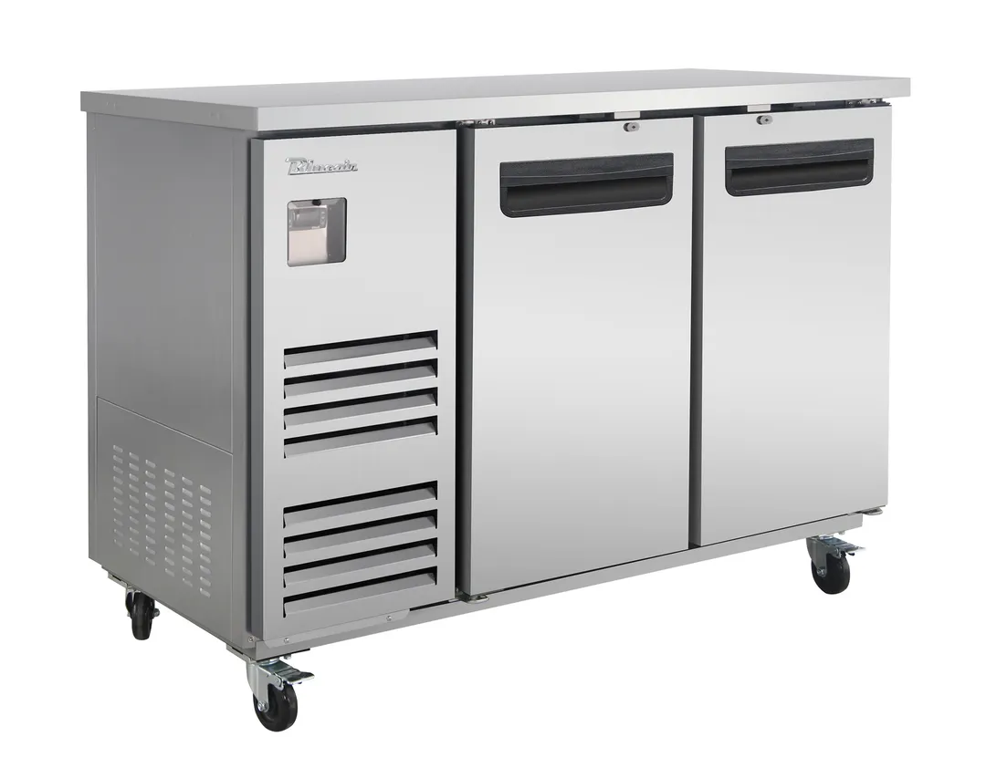 Blue Air BLBB59-2S-HC - 58.75" Back Bar Cooler, Steel Exterior & Interior, R290 Refrigerant, 115V