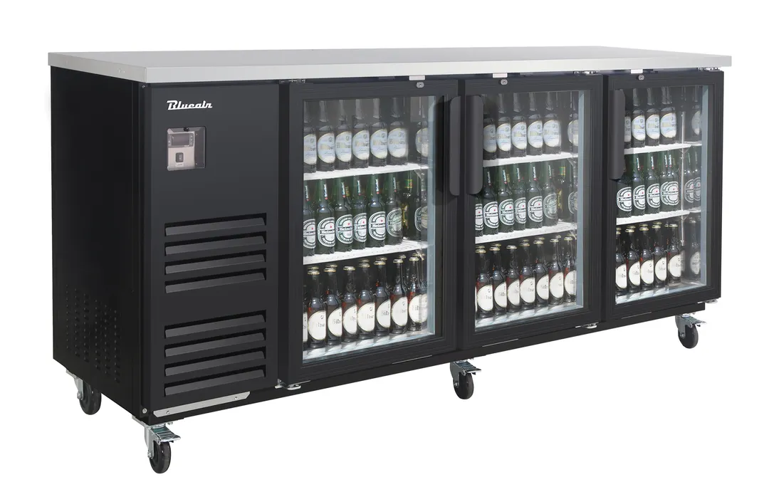 Blue Air BLBB90-4BG-HC Refrigerated Back Bar Cabinet