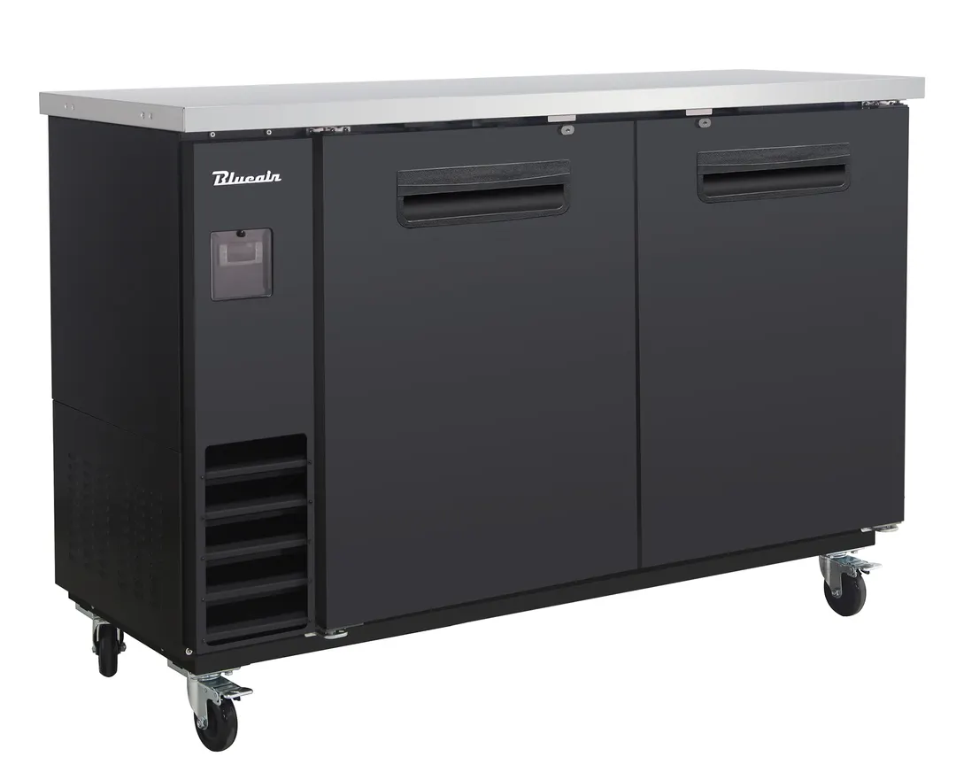 Blue Air BLNBB-60B-HC Back Bar Cooler, 61"1/8" Wide x 22-26" Depth, R290
