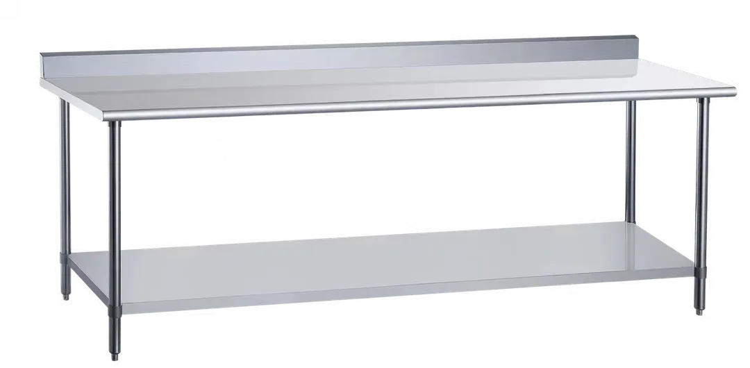 Dukers Appliance Co DCSTW-3060B 60" Open Base Work Table with Undershelf / 18 Gauge Top
