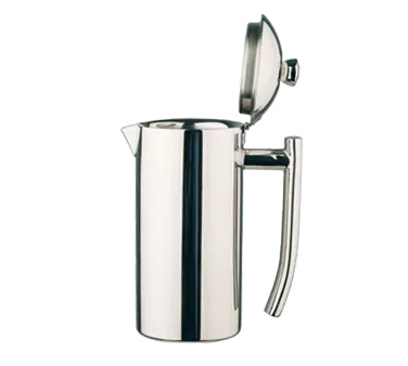 Frieling 0116 Coffee Server - 41 Oz Capacity, 9½" H, Platinum Finish, 18/10 Steel, Dishwasher Safe