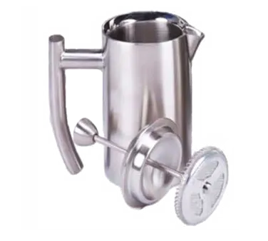 Frieling 0131 - 44 Oz French Press, 11-1/4" Height, Double Wall, 18/10 Stainless Steel, Dishwasher Safe