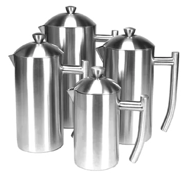 Frieling 0144 - 36 Oz Double‑Wall French Press, Brushed 18/10 Stainless Steel, Finish - 1/Each