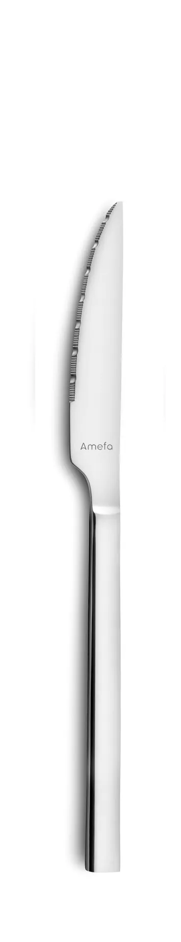 Amefa 106000B000335 Dessert Knife - 8"1/16 Mirror Forged 13/0 Stainless Steel Caractere, 1 Dozen
