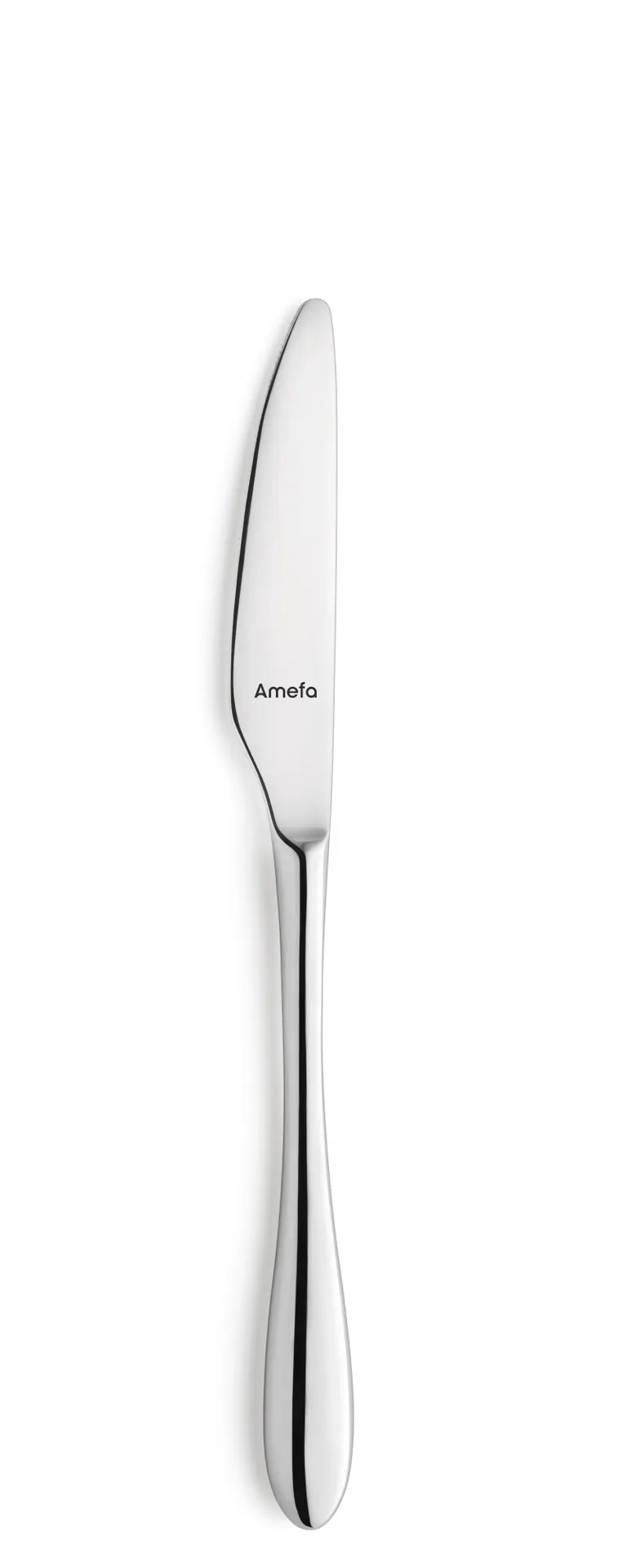 Amefa 112000B000335 Dessert Knife, 8‑3/16" Mirror, Forged 18/10 Stainless Steel - 1 Dozen