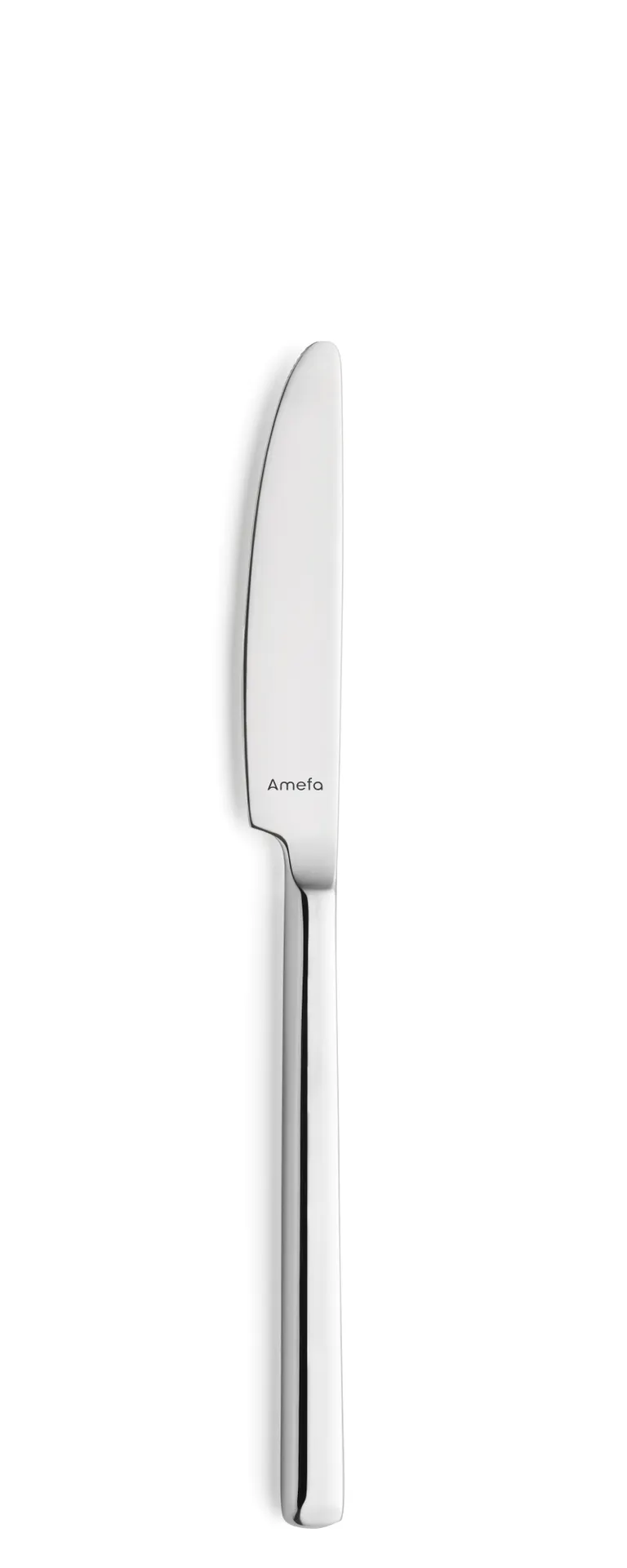 Amefa 117000B000335 Dessert Knife – 8‑1/16" Mirror Finish, 13/0 Stainless Steel, Metropole - 1 Dozen