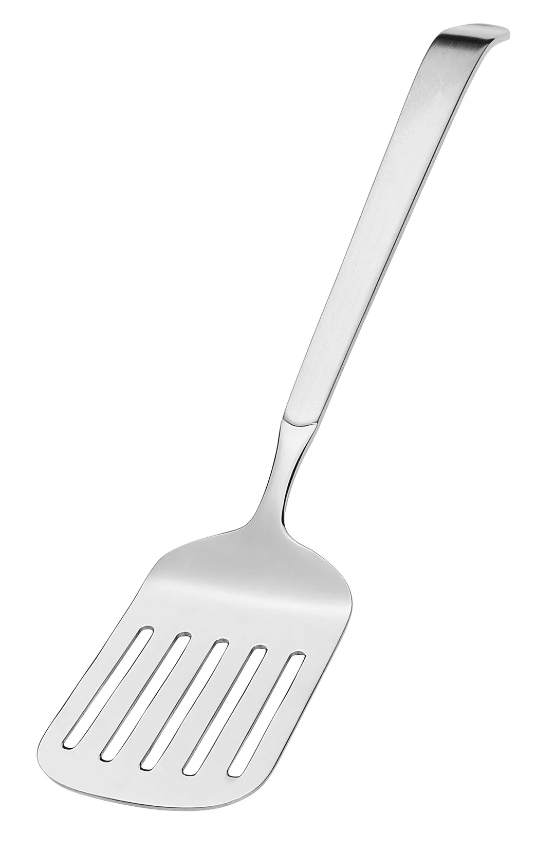 Amefa 131900B000243 Slotted Turner 12"-7/16, 18/10 Stainless Steel Satin/Mirror Finish - 1/Case