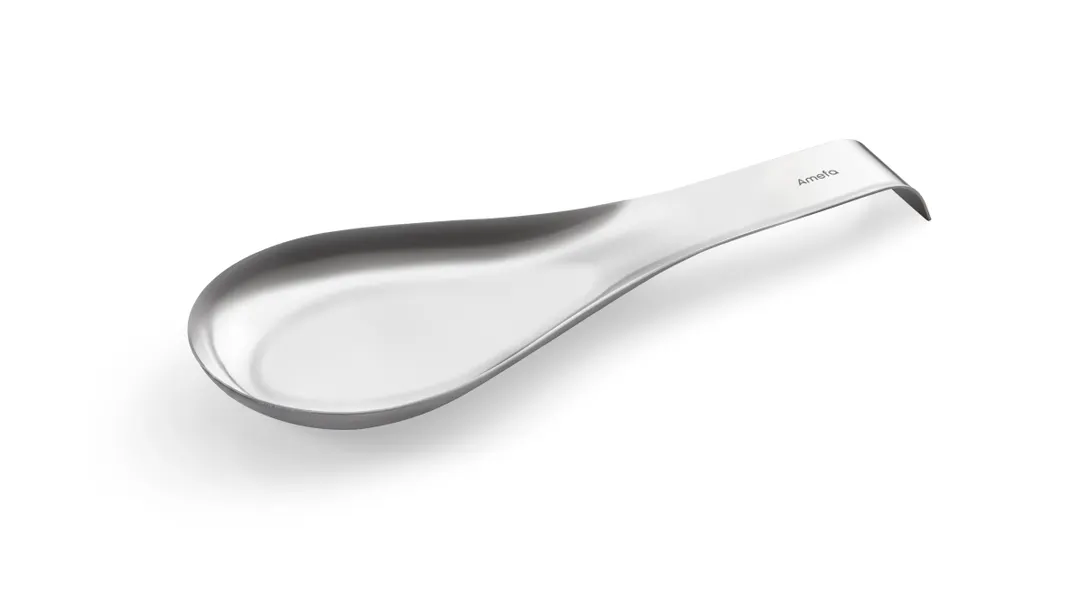 Amefa 139104B000569 Spoon Rest - 10.25" Mat Finish, 18/10 Stainless Steel, 1319 Buffet Series - Case