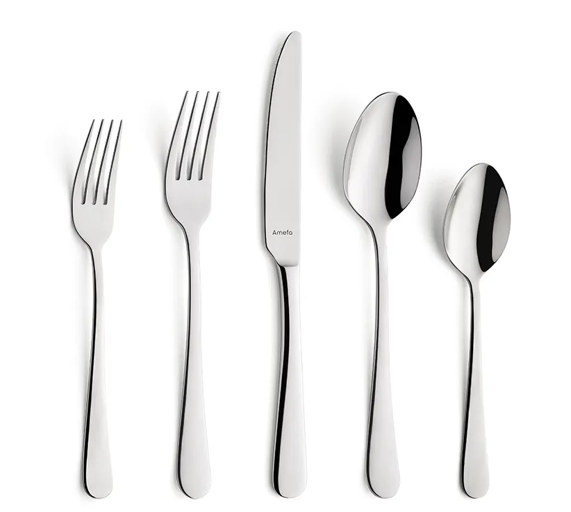 Amefa 141000B000325 Tablespoon Spoon - 8-1/16" Mirror 18/0 Stainless Steel 0.13 oz - 1 Dozen